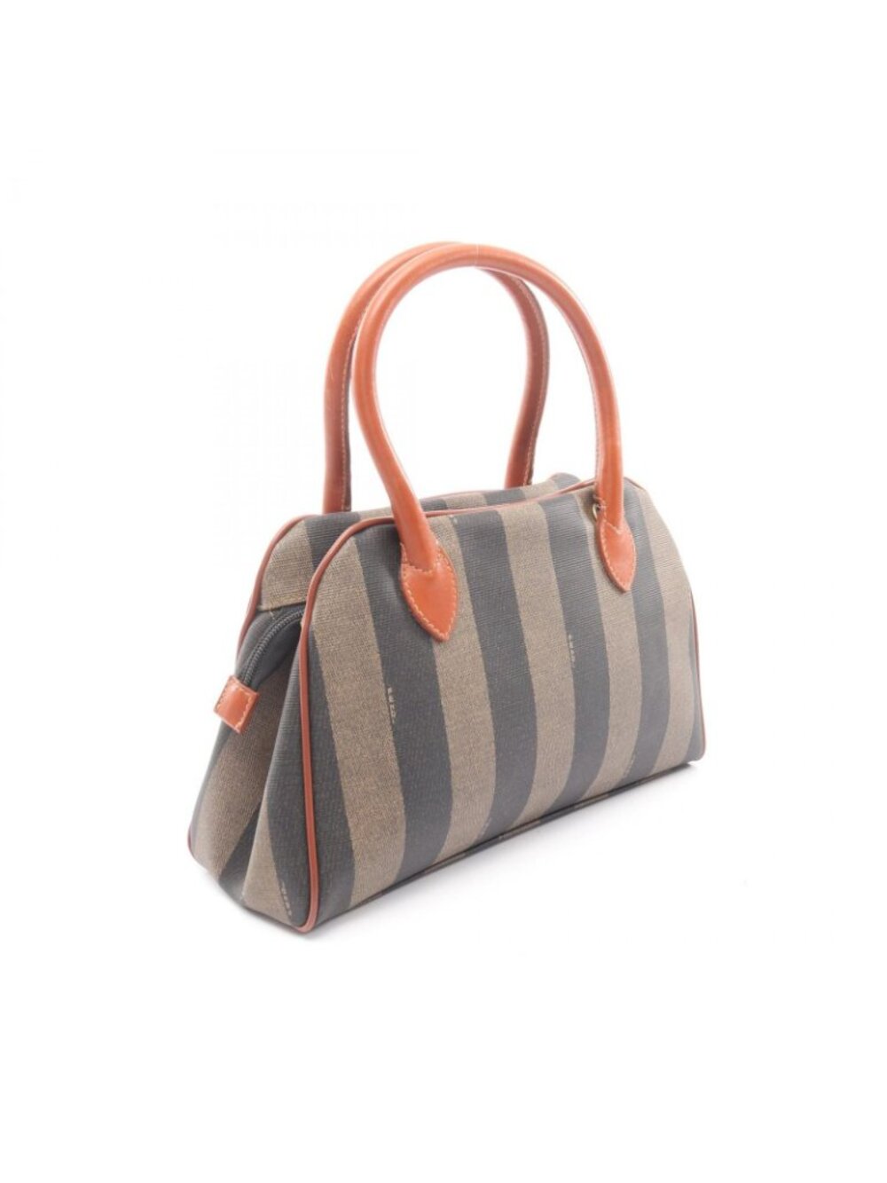 Fendi Handbag Pecan Brown Canvas Leather - Picture 2 of 8
